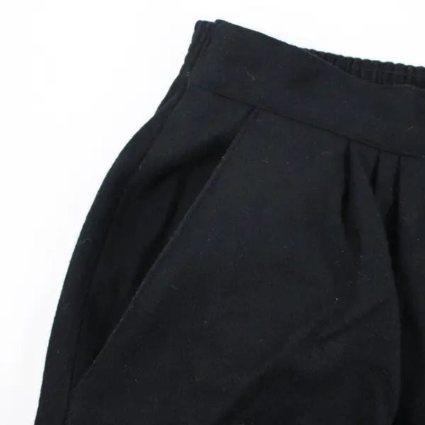 Radcliffe Women's Black Pleated A-Line Skirt Size 14 Knee Length Pockets