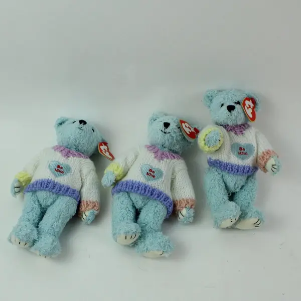 Ty Attic Treasures Flynn Plush Bears Lot of 3