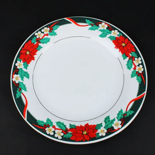 Tienshan Fine China Deck the Halls Christmas Salad Plate