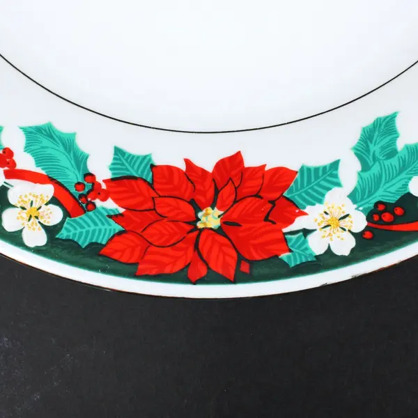Tienshan Fine China Deck the Halls Christmas Salad Plate
