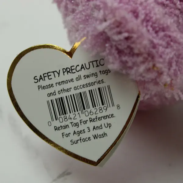 Ty Attic Treasures Lancaster Bear Plush Pink Knit Outfit With Hang Tag