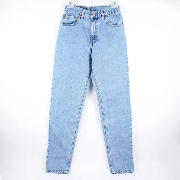 Levi's 550 Junior Size 3 Long Relaxed Fit Tapered Light Wash Jeans