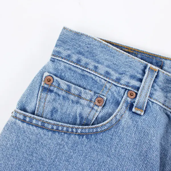 Levi's 550 Junior Size 3 Long Relaxed Fit Tapered Light Wash Jeans