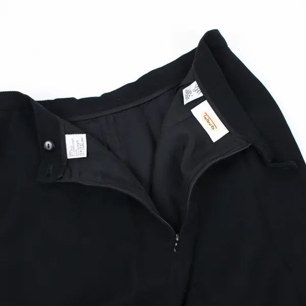 Talbots Women's Black A-Line Skirt Size 12 Center-Back Slit Pre-Owned