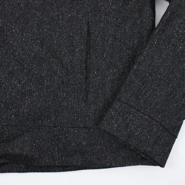 Eddie Bauer Women's Large Dark Gray Wool Blend Knit Zip Jacket