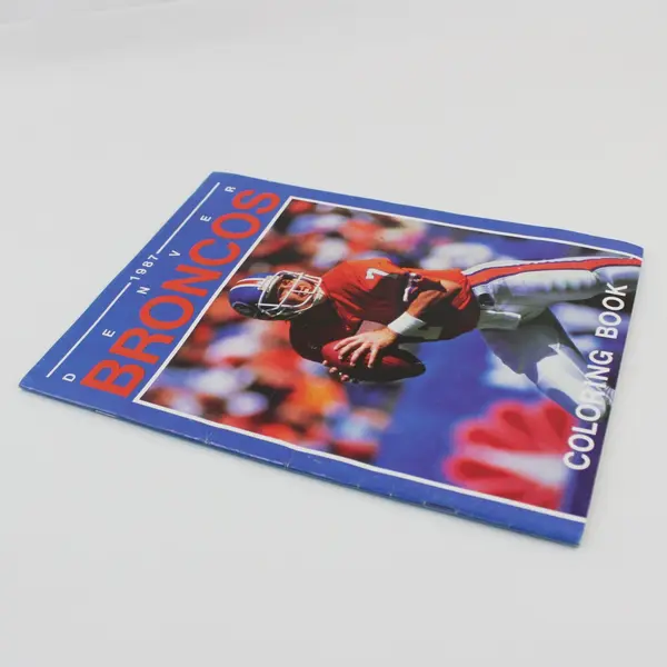 1987 Denver Broncos Unused Coloring Book General Foods