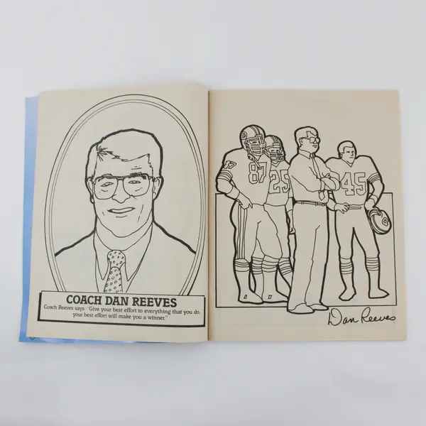 1987 Denver Broncos Unused Coloring Book General Foods