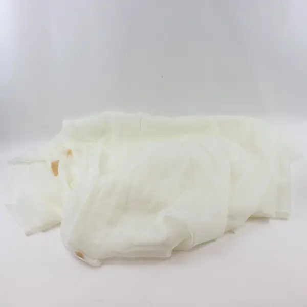 3.2 lb Brown Beige Off-White Sheer Scrap Fabric for Sewing Crafts FLAWED