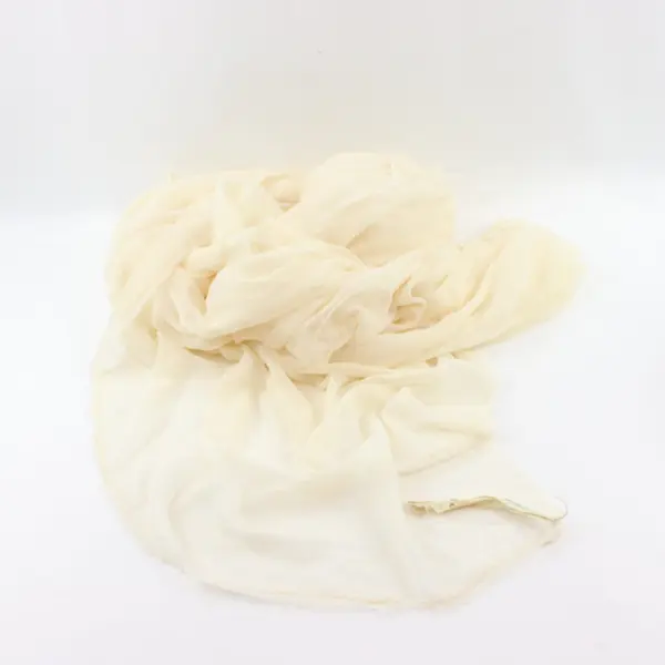 3.2 lb Brown Beige Off-White Sheer Scrap Fabric for Sewing Crafts FLAWED