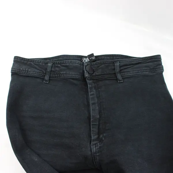 Zara The Marine Women's Straight Leg Black Jeans Size 10
