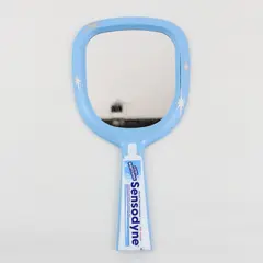 Sensodyne Extra Whitening Blue Promotional Hand Mirror Advertising Collectible