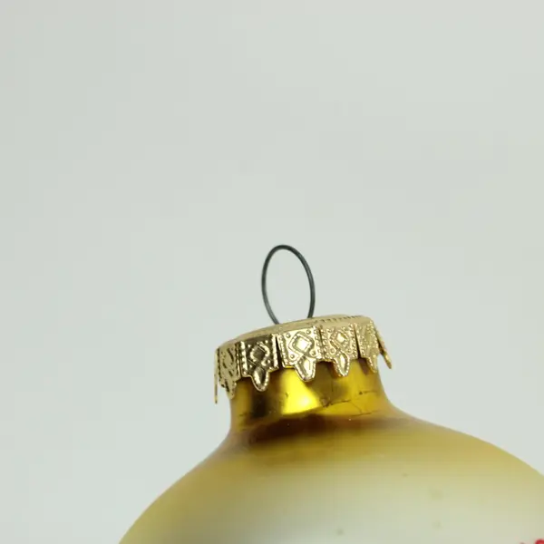 Christmas Customs of Canada Glass Ornament Merry Christmas Joyeux Noel 4" Tall