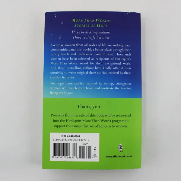 More Than Words Stories of Hope Diana Palmer Kasey Michaels Catherine Mann 2010