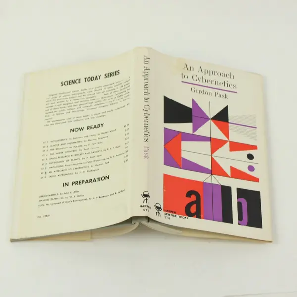 An Approach to Cybernetics Gordon Pask 1961 1st Edition Hardcover Dust Jacket 