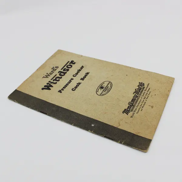 Vintage Ward's Windsor Pressure Cooker Cook Book Montgomery Ward's