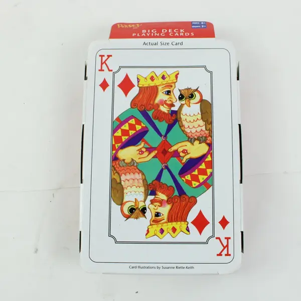 Fundex Kidz Play Big Deck Giant Playing Cards 15 Games in Tin