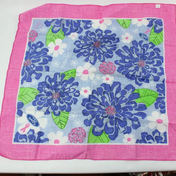 Lilly Pulitzer x Ford Breast Cancer Awareness Cotton Square Scarf