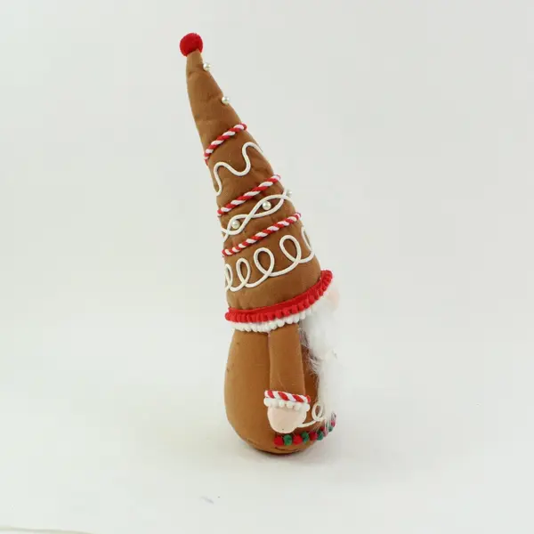 Lot of 2 Plush Gingerbread Holiday Fabric Gnomes, 15" Tall Hobby Lobby 
