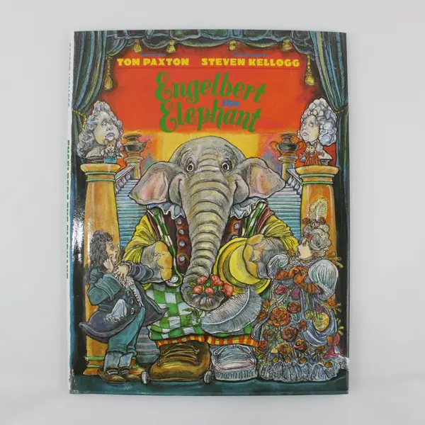 Vintage 1990 HC Engelbert the Elephant Tom Paxton With Dust Jacket W/Wall Poster