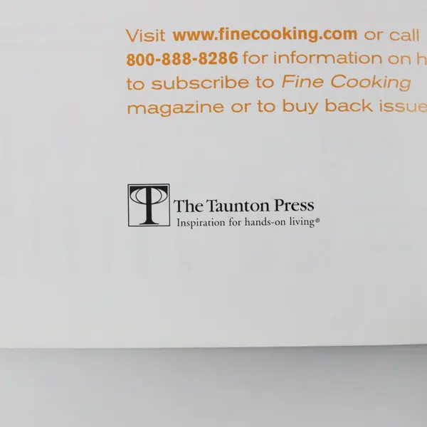 Favorite Recipes From 10 Years of Fine Cooking Cookbook Booklet