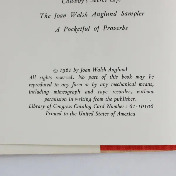 1961 Joan Walsh Anglund Christmas Is a Time of Giving Children's Book