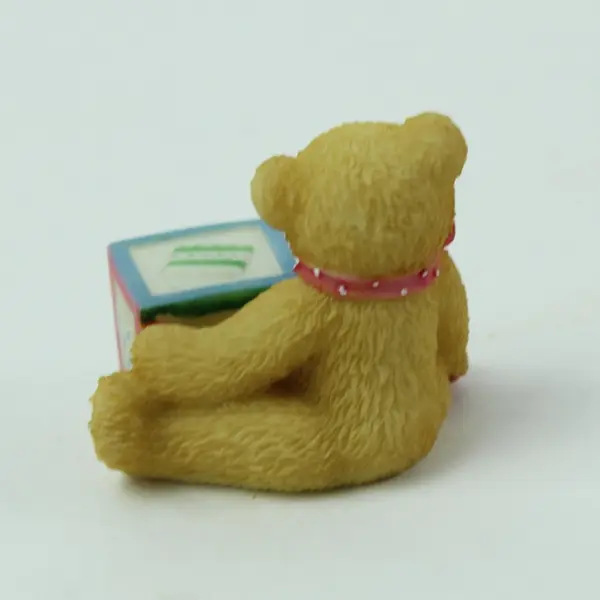 Cherished Teddies Enesco Bear With ABC D Block Figurine 158488D 1995