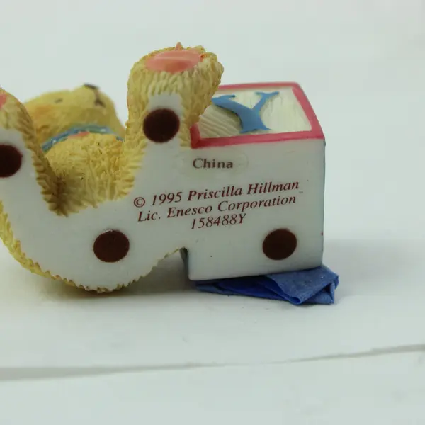 Enesco Cherished Teddies Bear With ABC Y Block Figurine 158488Y
