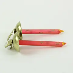Vintage Italian Red Christmas Tree Ornament Candle Clip Pair Taper Candles Italy