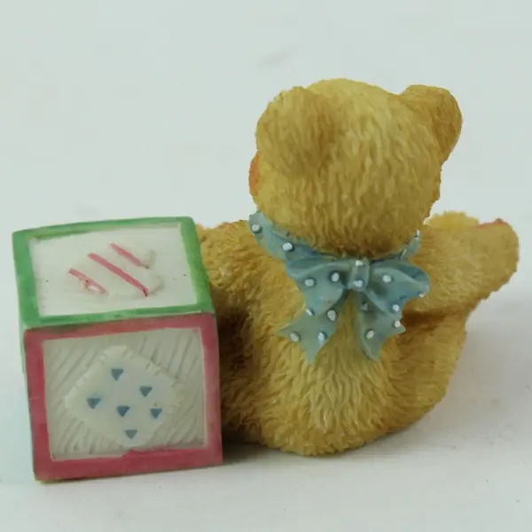 Cherished Teddies Bear ABC N Block Figurine 158488N 1995 Enesco Boxed