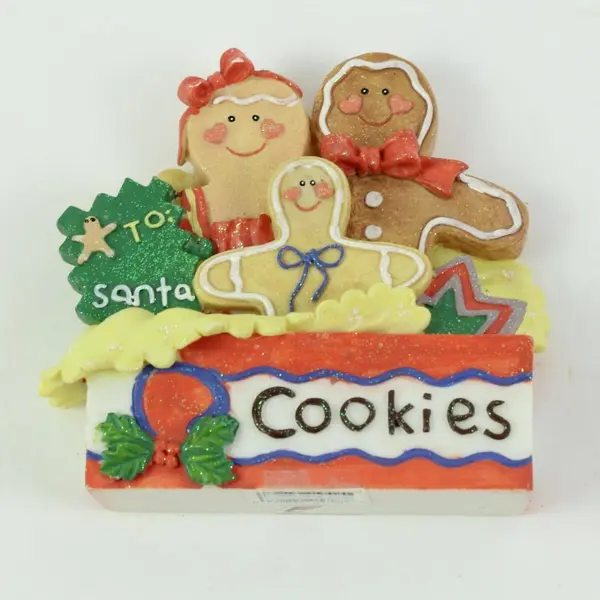 Gingerbread Family Christmas Figurine Holiday Decor Resin 4 Inch