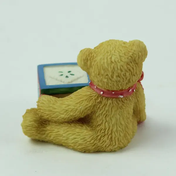 Enesco Cherished Teddies Bear ABC P Block Figurine 158488P 1995