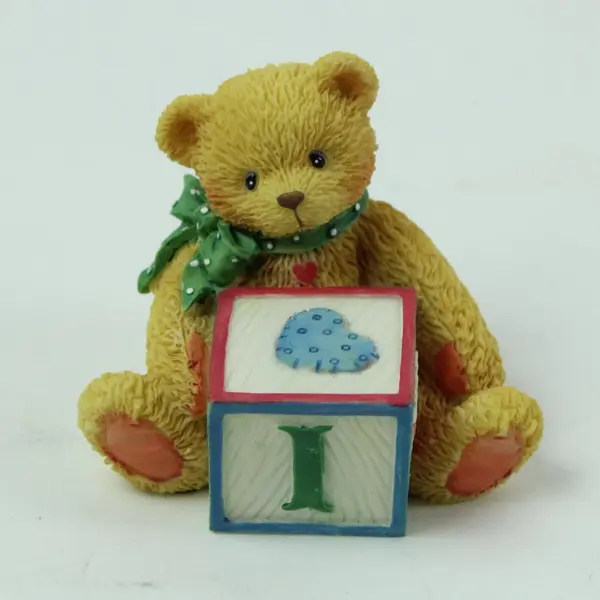 Cherished Teddies Enesco Bear With ABC "I" Block 158488I 1995 Box
