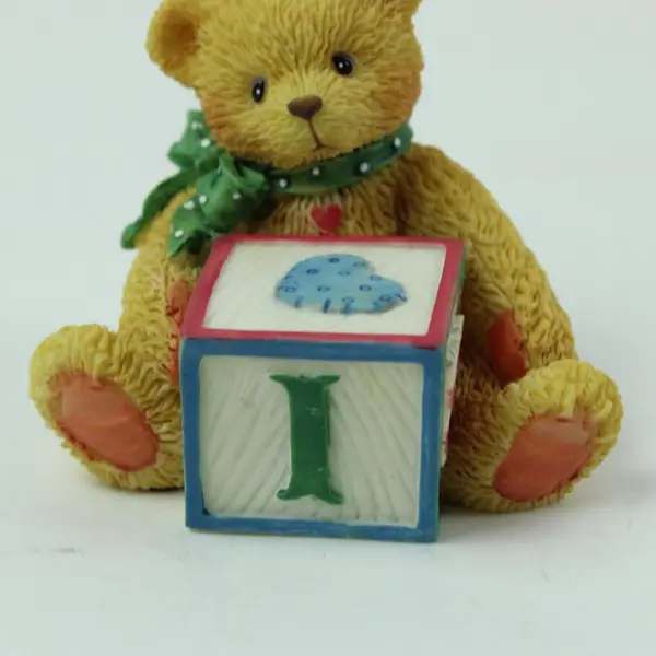 Cherished Teddies Enesco Bear With ABC "I" Block 158488I 1995 Box