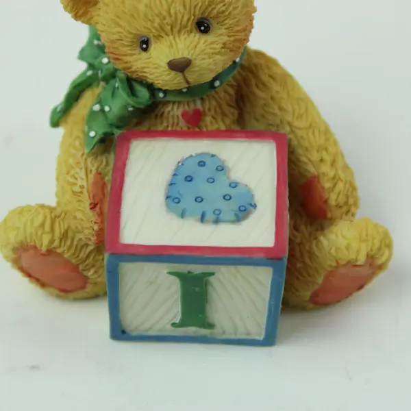 Cherished Teddies Enesco Bear With ABC "I" Block 158488I 1995 Box