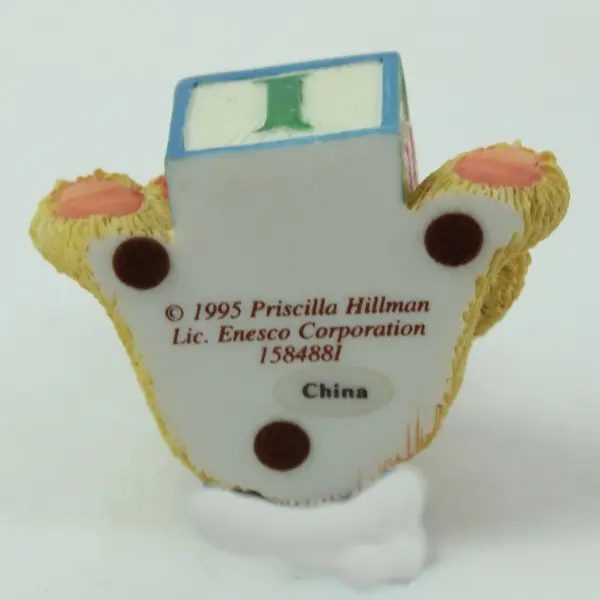 Cherished Teddies Enesco Bear With ABC "I" Block 158488I 1995 Box