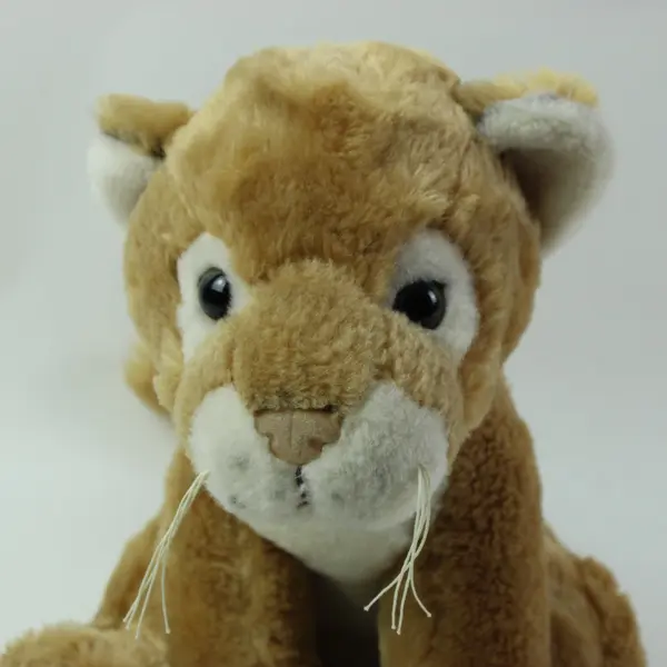 Fiesta Plush Lion Stuffed Animal Seated Tan Cream 16 Inch