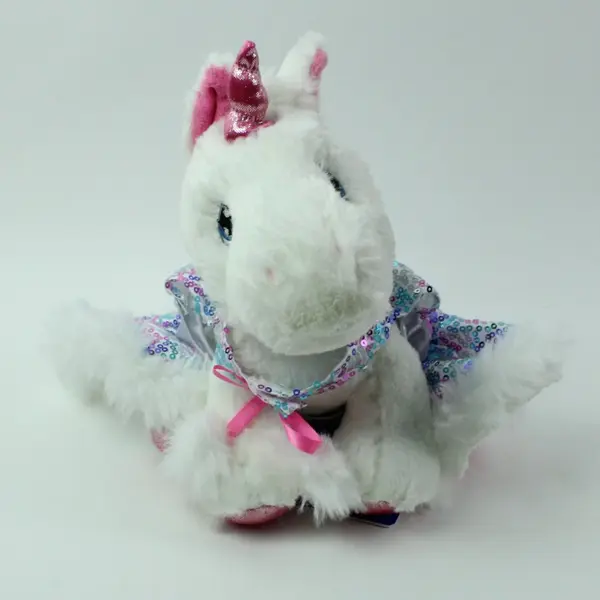 Precious Moments Unicorn Plush with Build-A-Bear Outfit