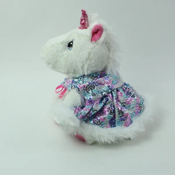 Precious Moments Unicorn Plush with Build-A-Bear Outfit