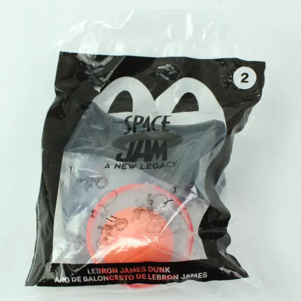 McDonald's 2021 Space Jam LeBron James Dunk Hoop Happy Meal Toy