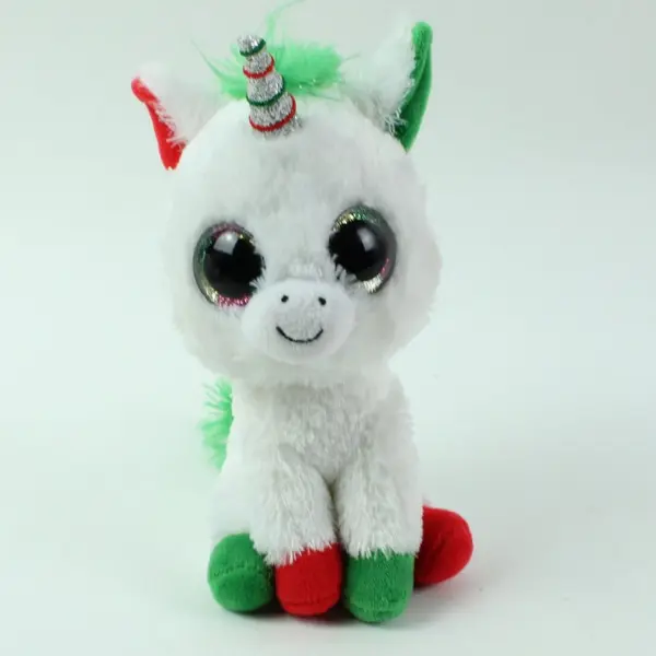 Ty Beanie Boos Candy Cane Christmas Unicorn Plush 6 Inch