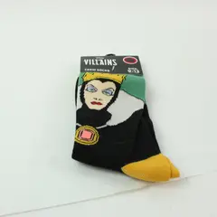 Disney Villains Evil Queen Snow White Crew Socks Size 9-13 NWT