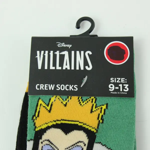 Disney Villains Evil Queen Snow White Crew Socks Size 9-13 NWT