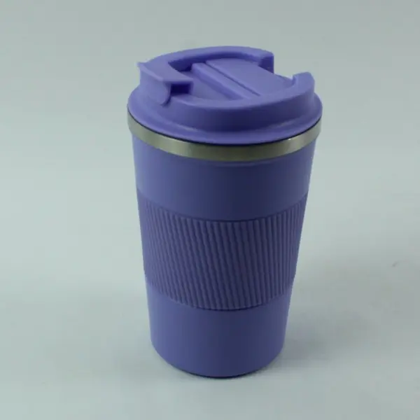 Lavender Insulated Stainless Steel Travel Coffee Mug With Lid