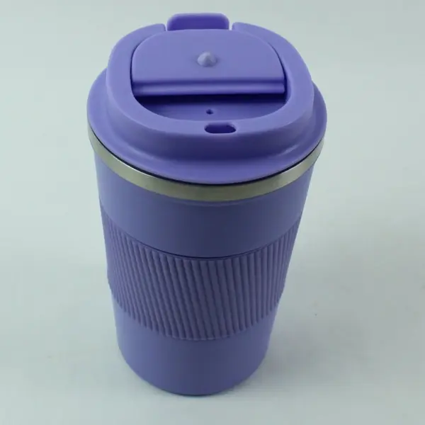 Lavender Insulated Stainless Steel Travel Coffee Mug With Lid