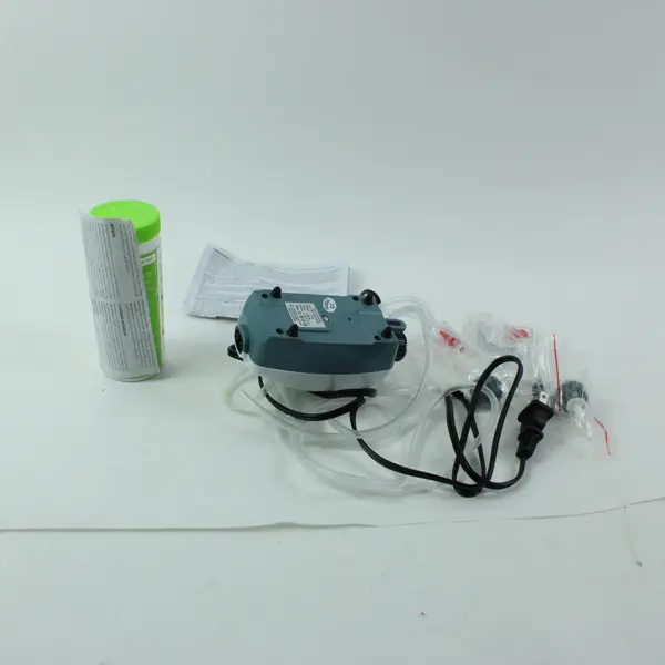 Lot of 2 Aquarium Air Pump Model 204 & Water Test Strips