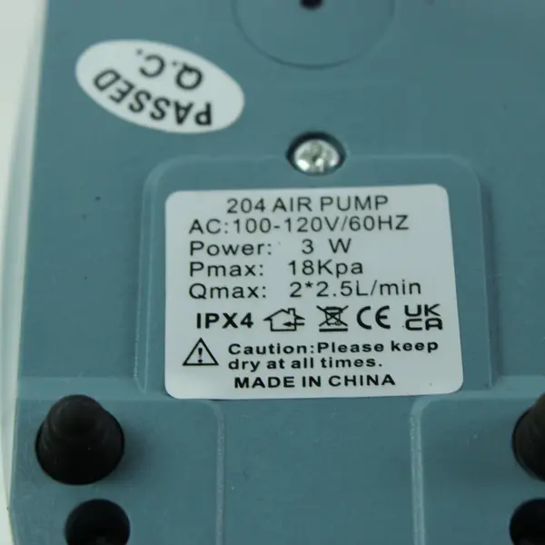 Lot of 2 Aquarium Air Pump Model 204 & Water Test Strips