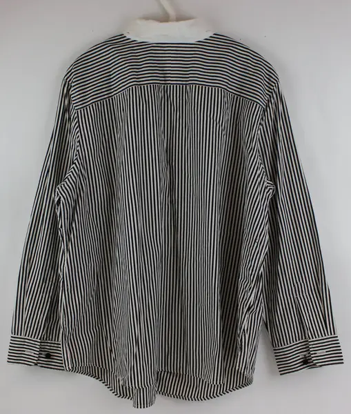 Lauren Ralph Lauren 2XL Classic Fit Black White Striped Shirt