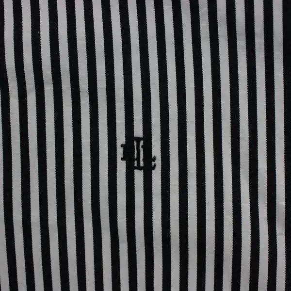 Lauren Ralph Lauren 2XL Classic Fit Black White Striped Shirt