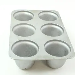 Vintage Aluminum 6-Cup Popover Muffin Cupcake Baking Pan