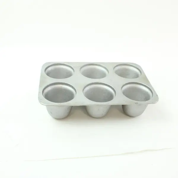 Vintage Aluminum 6-Cup Popover Muffin Cupcake Baking Pan